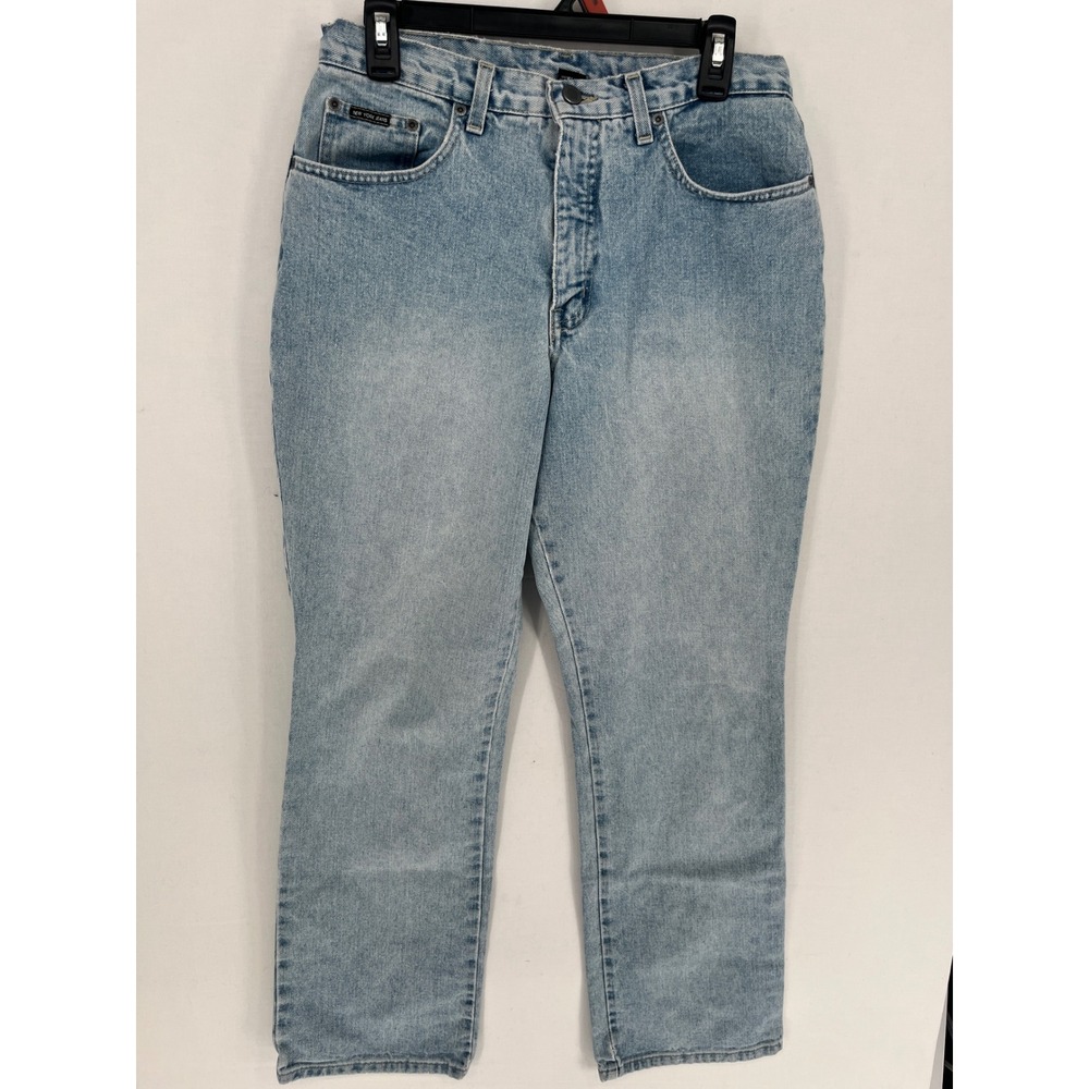 New York Jeans Womens 12 Bootcut High Rise Light Wash 100% Cotton Denim Jeans